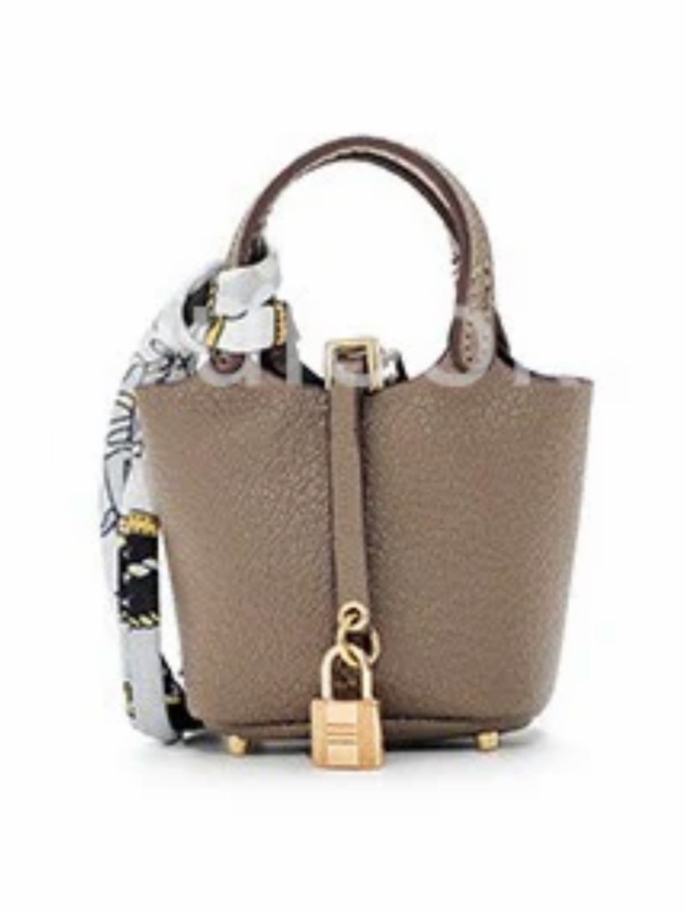 NWOT Mini Bucket Picotin Lock Style Purse/Keychain